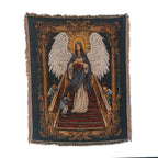 Artistic Religious Tapestry Throw Blanket