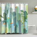 Cactus Garden-Themed Shower Curtain Kalsten