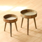 Modern side table made of wood Kalsten