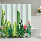 Cactus Garden-Themed Shower Curtain Kalsten