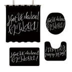 Bathroom Rules Digital Bathroom Décor Set Kalsten