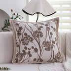 Rectangular teddy fleece decorative cushion cover with striped sherpa texture and concealed zipper Kalsten