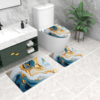 Artistic Marble Print Bath Mat Set Kalsten