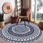 Artistic Mandala Pattern Area Rug