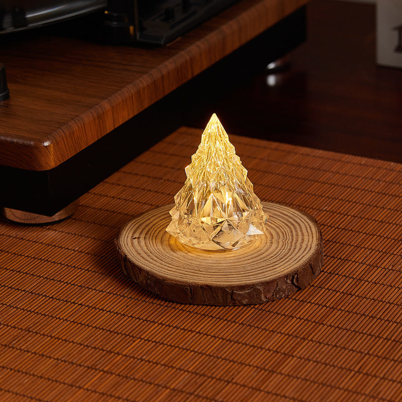 Decorative LED real wax candle in crystal look Kalsten