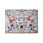 Floral Patterned Cozy Knit Throw Blanket
