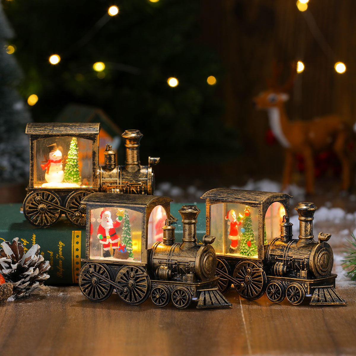 Christmas-Themed LED Light-Up Train Decoration Kalsten