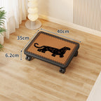 Low-Profile Under-Bed Rolling Storage Platform with Cartoon Top and Locking Casters