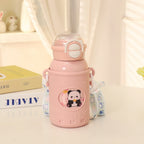 Women's insulated drinking bottle with integrated drinking mechanism and practical carrying strap Kalsten