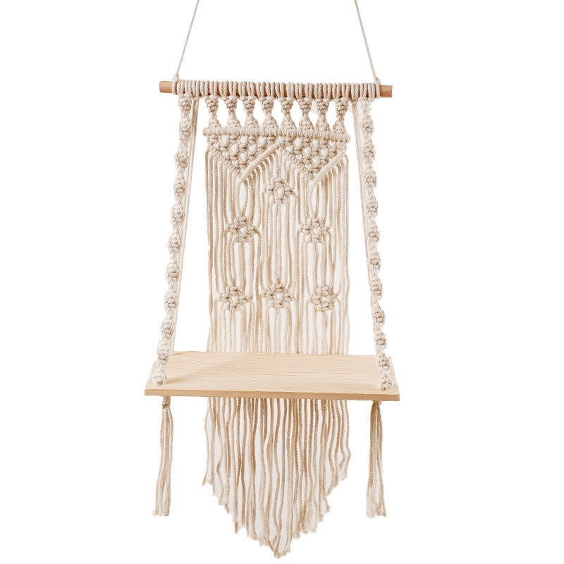 Decorative Macramé Swing Shelf Kalsten