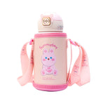 Ladies insulated bottle with cute cat motif and practical carrying strap Kalsten