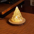 Decorative LED real wax candle in crystal look Kalsten