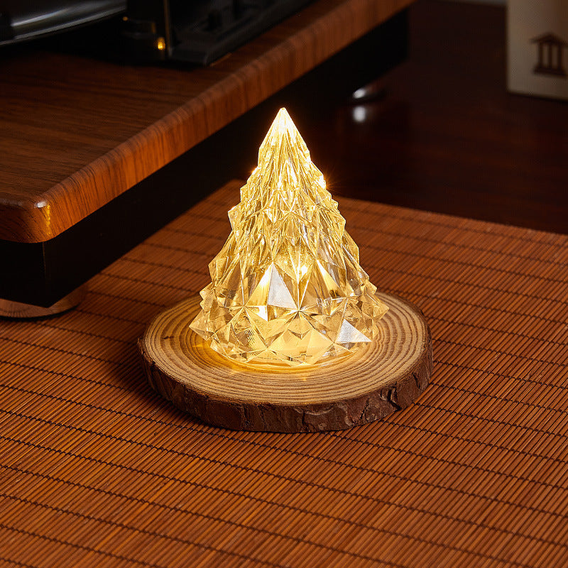 Decorative LED real wax candle in crystal look Kalsten