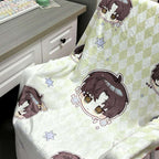 Cartoon Character Print Fleece Throw