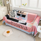 Decorative Music-Inspired Throw Blanket