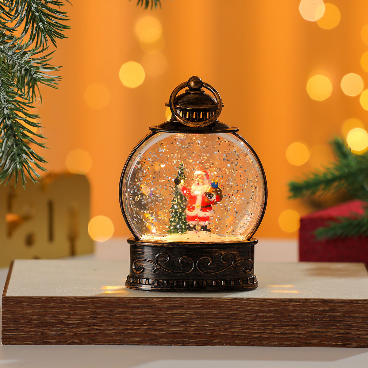 Decorative Snow Globe Lantern Kalsten