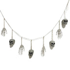 Decorative garland with skeleton hands