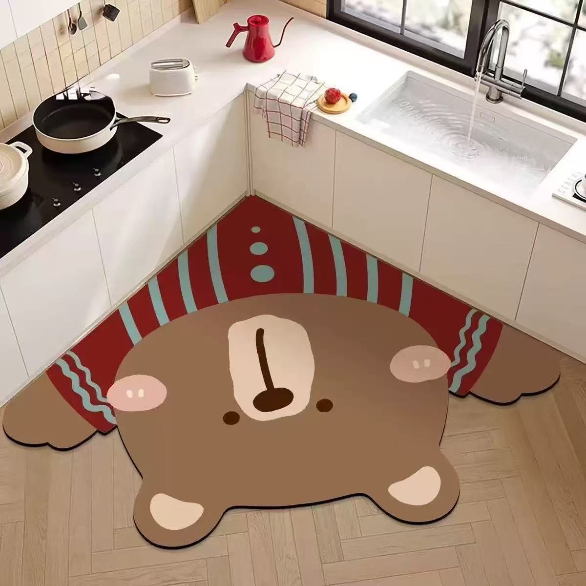 Cartoon Theme Kitchen Comfort Mat
