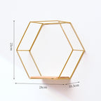 Hexagonal Wall-mounted Shelf
