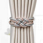 Decorative curtain tieback with braided design Kalsten