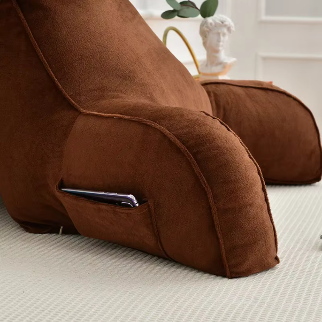 BowLift | Backrest Pillow with Armrests and Adjustable Headrest