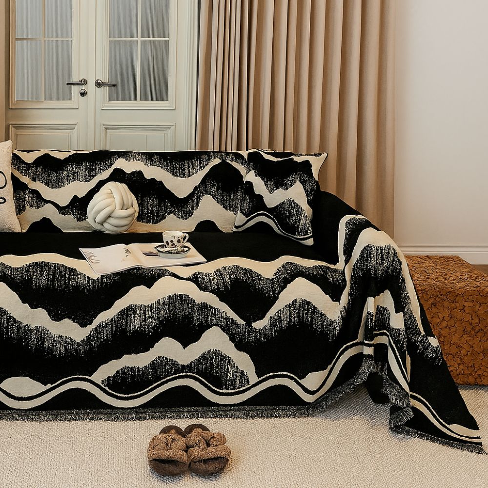 BowLift | Wavescape Chenille Sofa Cover