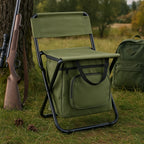 ChillPack Outdoor Chair – Foldable Camping Chair with Backrest and Integrated Cooler Bag | Kalsten