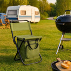 ChillPack Outdoor Chair – Foldable Camping Chair with Backrest and Integrated Cooler Bag | Kalsten
