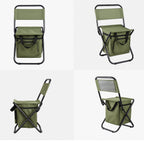 ChillPack Outdoor Chair – Foldable Camping Chair with Backrest and Integrated Cooler Bag | Kalsten