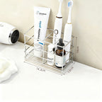 Stainless steel toothbrush holder, tray