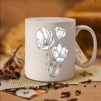 Personalized ceramic mug, 350–450 ml