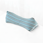Neck support pillow with buckwheat hull filling