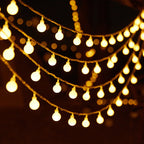 LED string lights with button cell battery, 1–3 m
