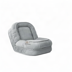 Cord fabric folding sofa, single seat