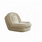 Cord fabric folding sofa, single seat