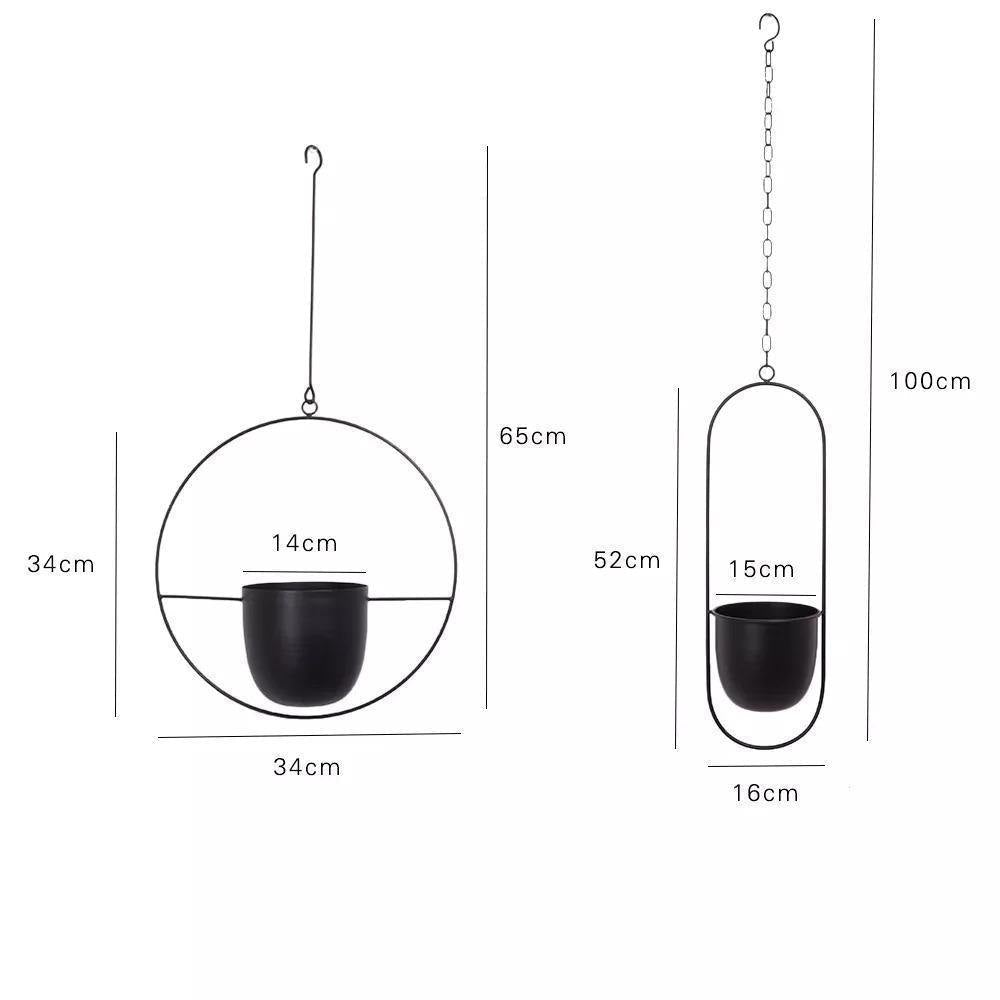 HaloRing Hanging Plant Holder – Metal Hanging Planter for Indoor and Outdoor | Kalsten